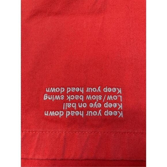 Nautica size 34 NWT golf shorts mens embroidered color cardinal - Picture 2 of 6